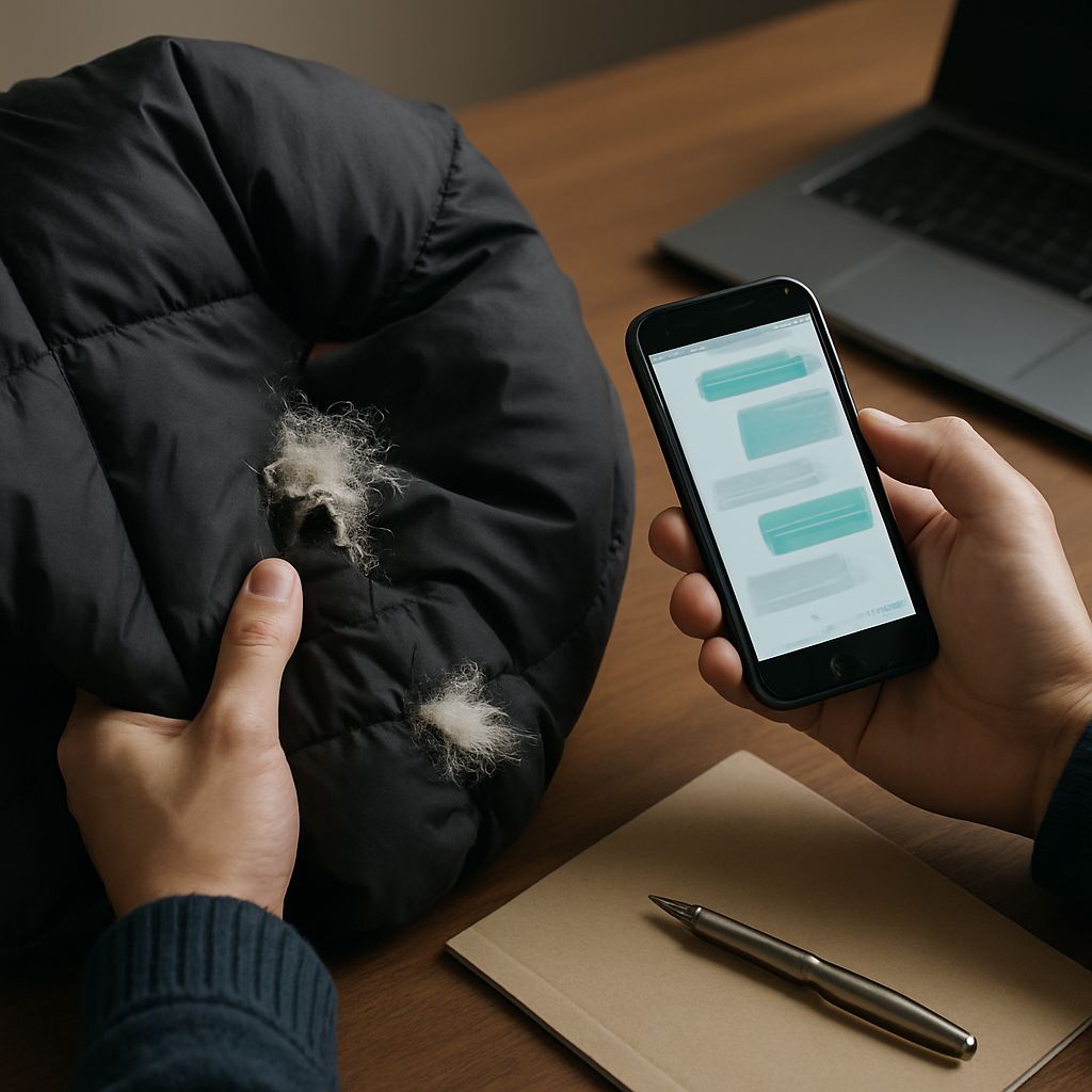 중고 패딩 하자 환불 요구 방법 요약 - 알법 ｜ AI 무료 법률 진단